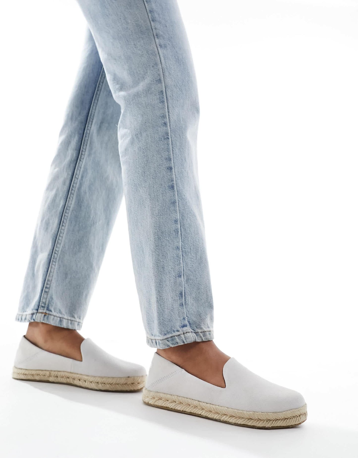 Toms Santiago espadrilles in putty grey suede