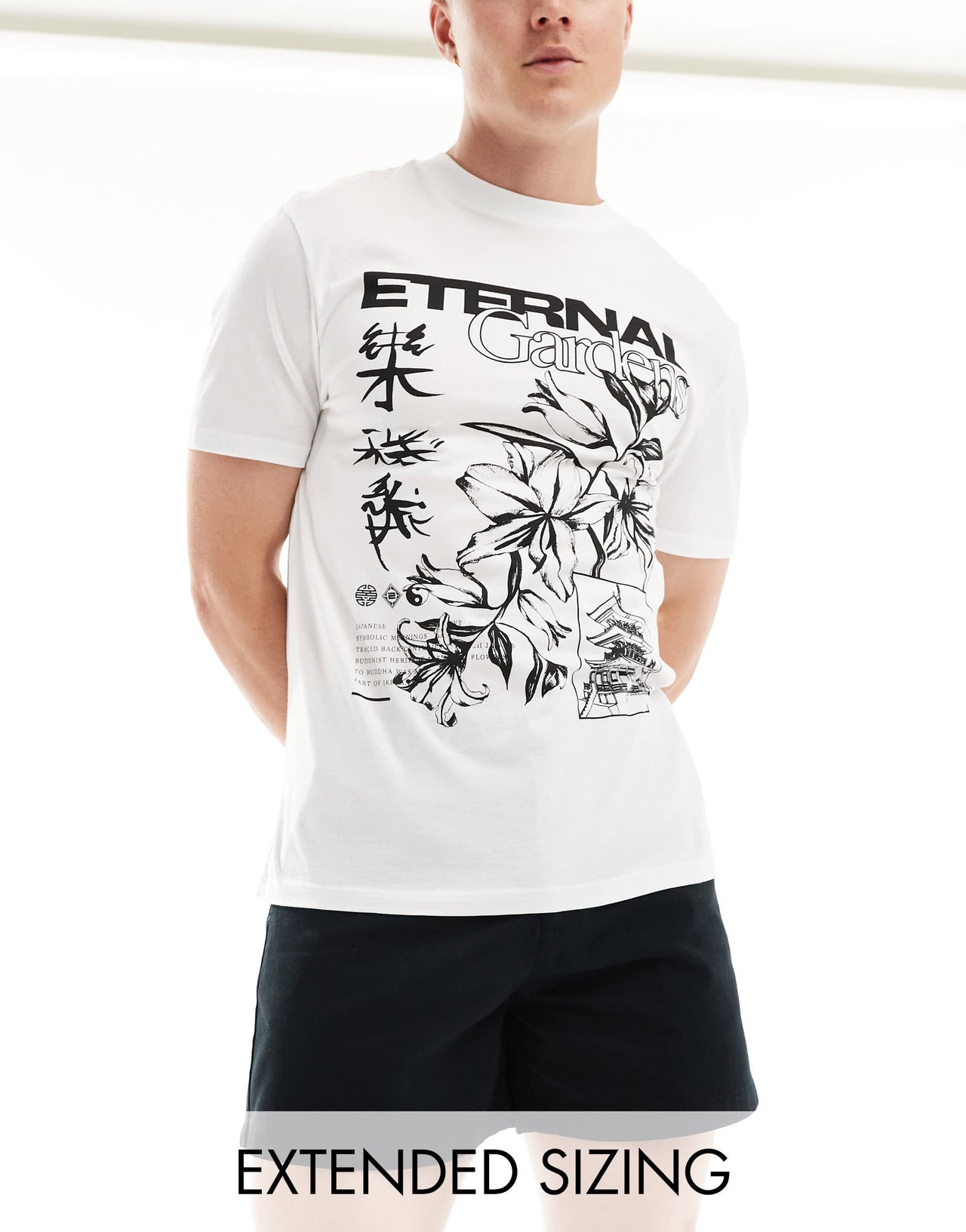 ASOS DESIGN chino short in black