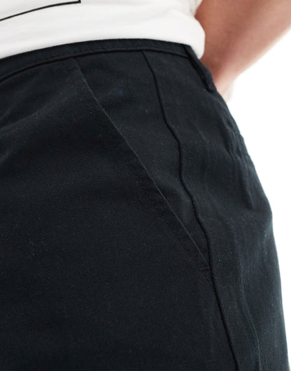 ASOS DESIGN chino short in black