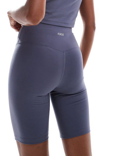 4505 Icon 8 inch soft touch legging short in slate blue