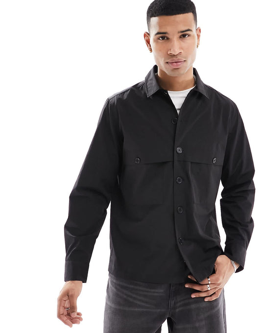 Farah lamont shacket in black