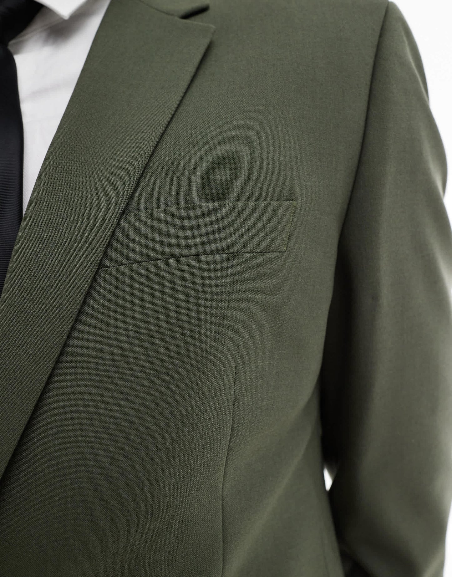ASOS DESIGN slim suit jacket in forest green
