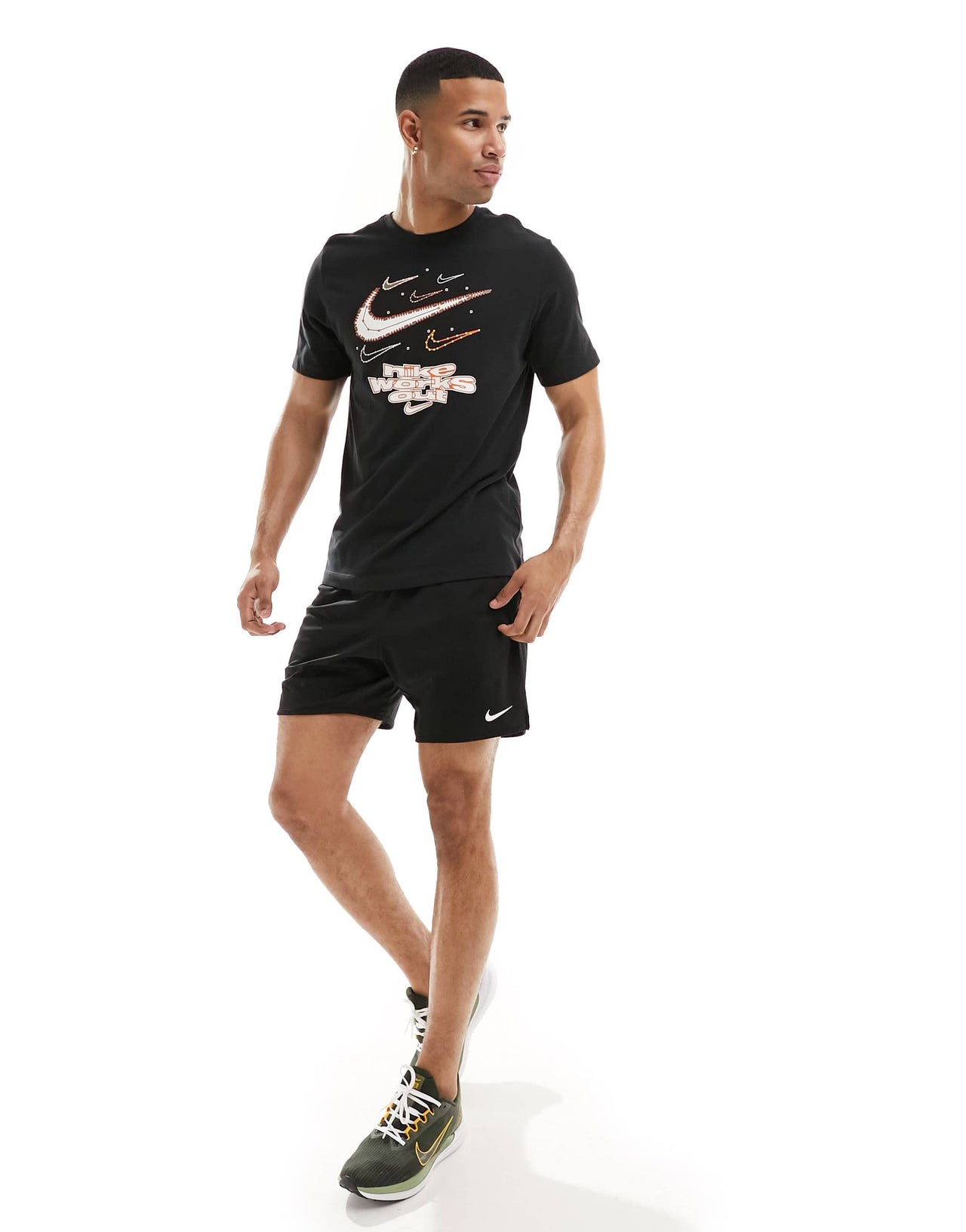 Nike Training Dri-Fit graphic t-shirt in black