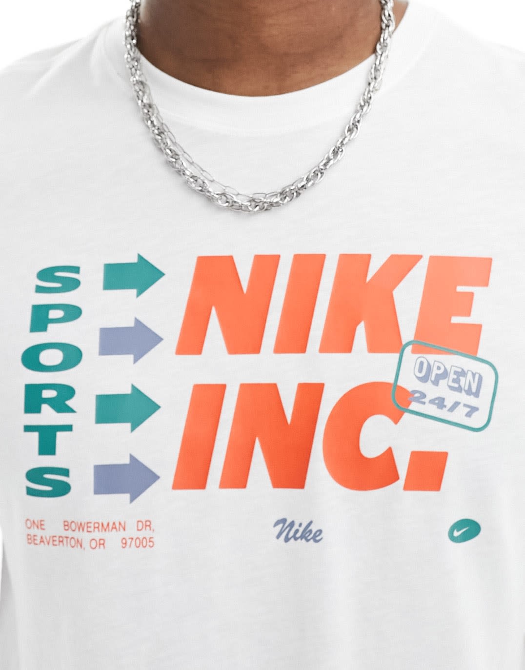Nike Training Dri-Fit graphic t-shirt in white