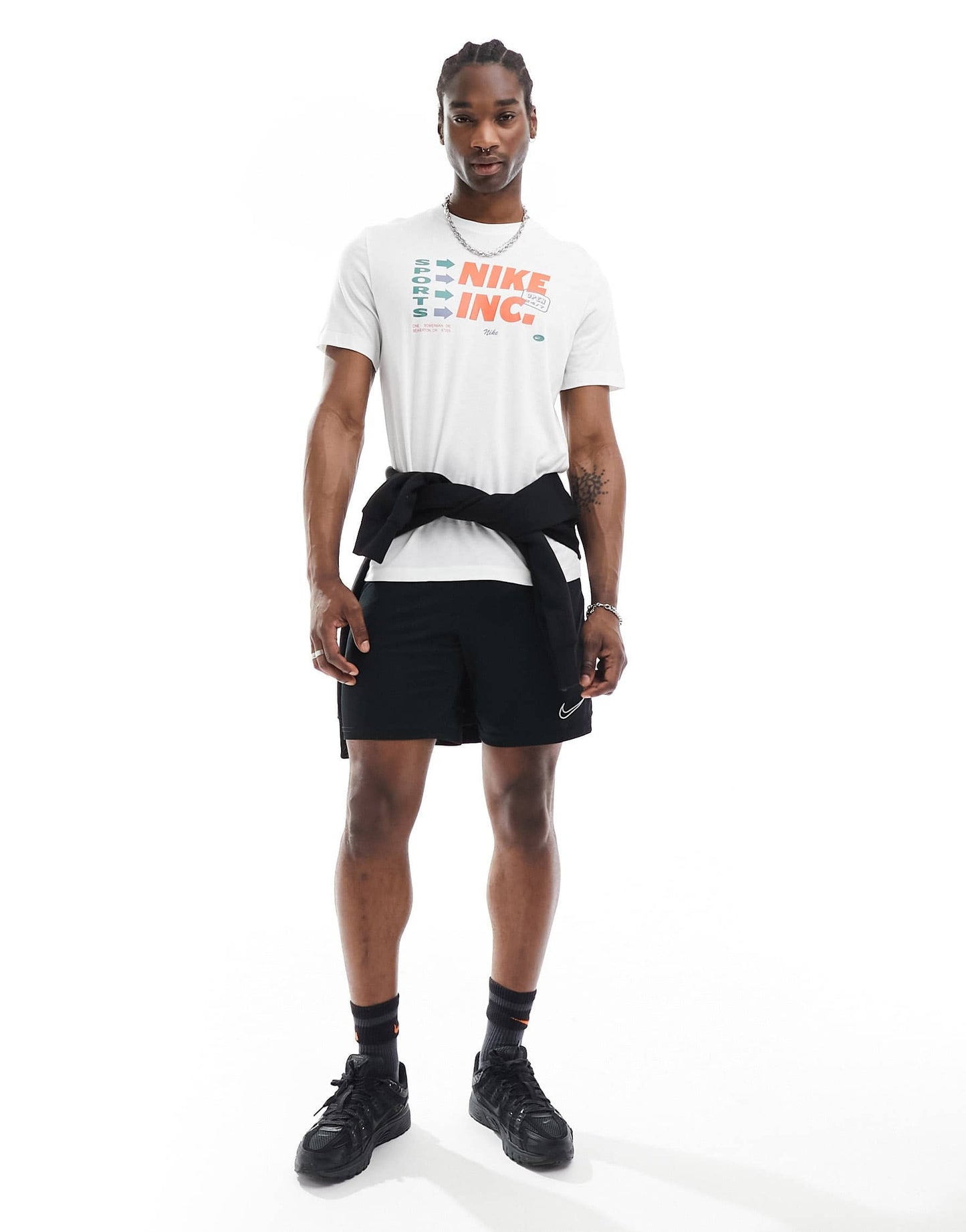 Nike Training Dri-Fit graphic t-shirt in white