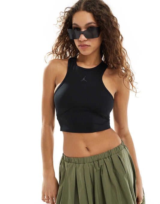 Jordan bodycon tank in black