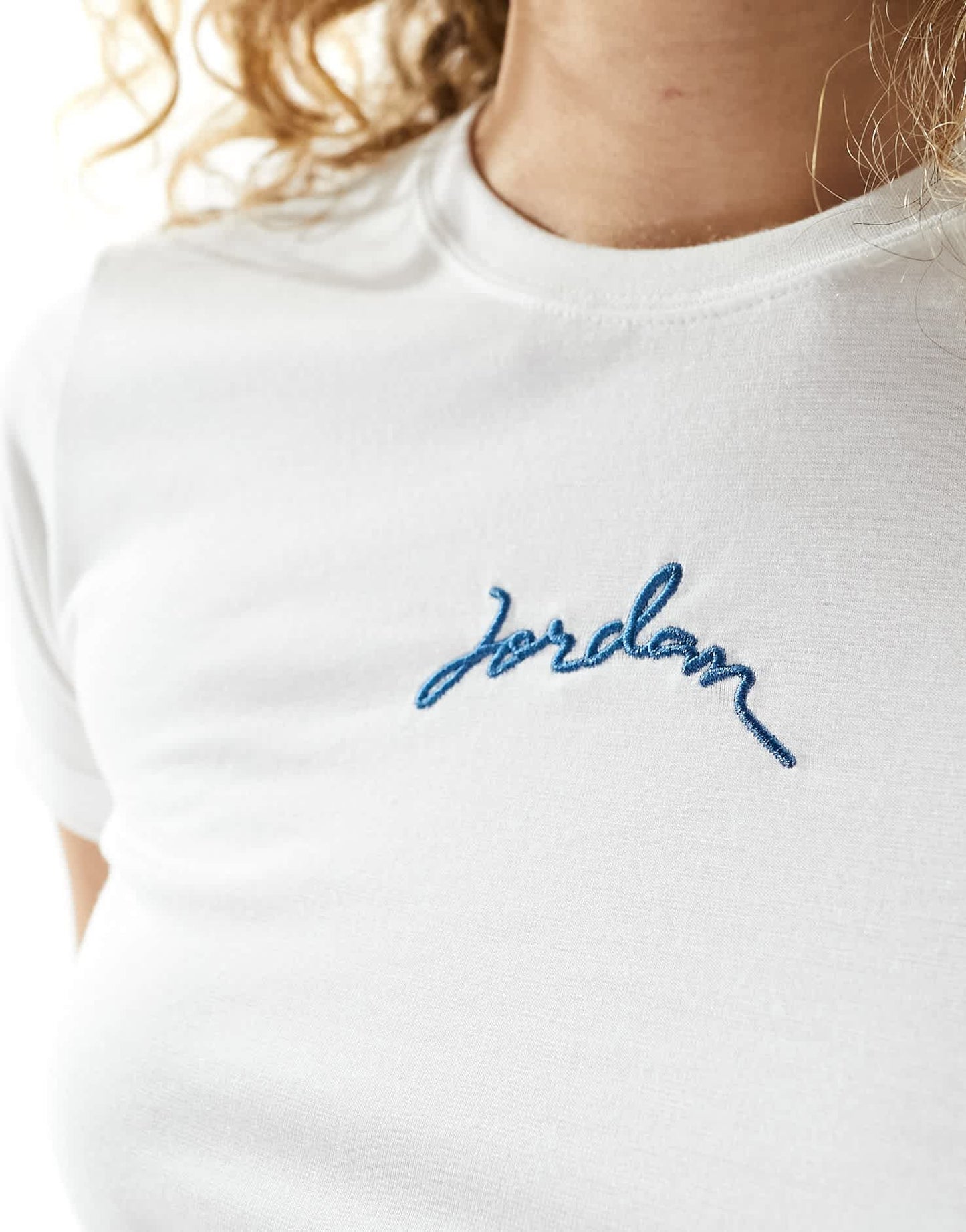 Jordan baby crop t-shirt in white