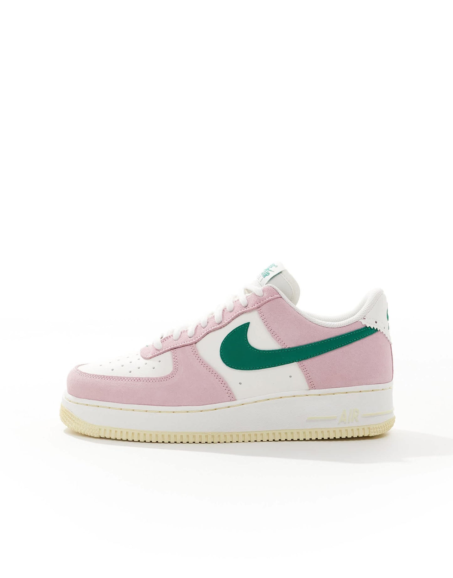 Nike Air Force 1 '07 trainers in pink, white and green