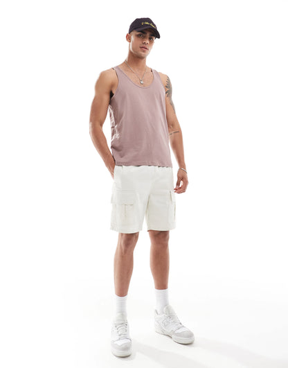 ASOS DESIGN essentials vest in pink