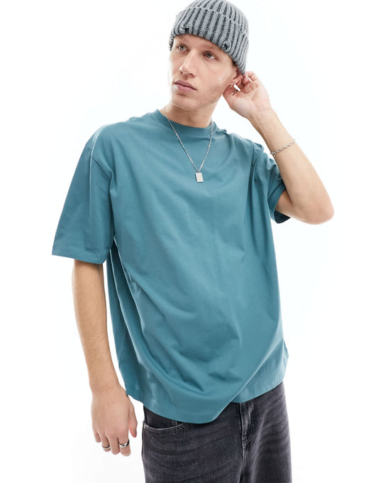 ASOS DESIGN essential oversized t-shirt in green