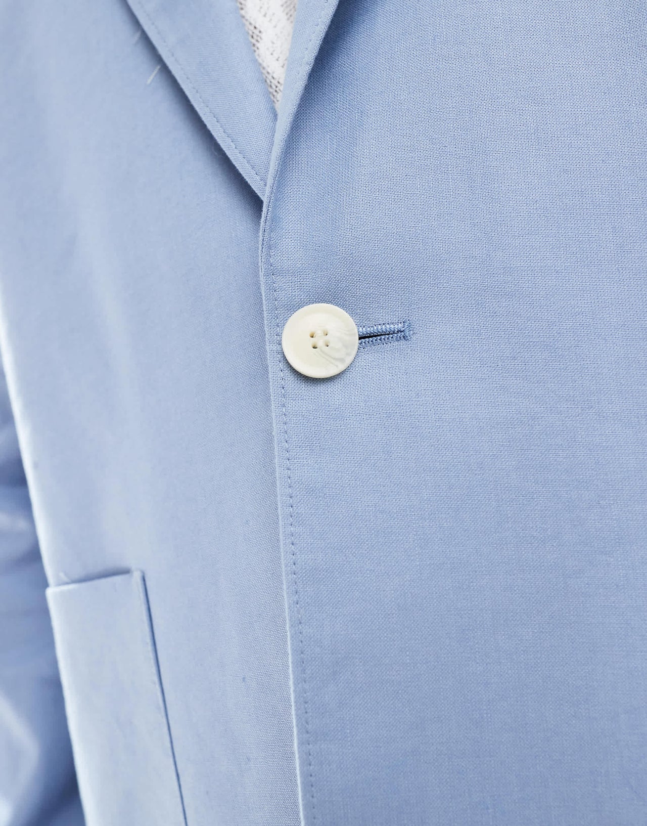 ASOS DESIGN slouchy oversized blazer in pale blue linen mix