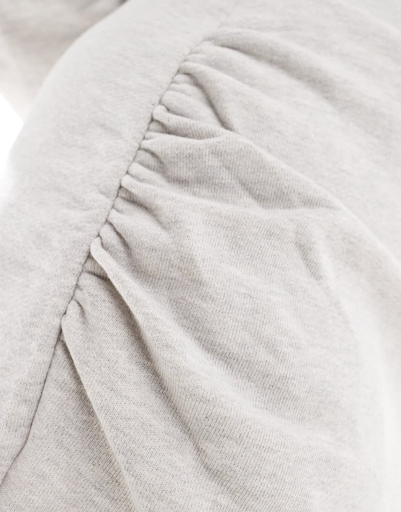 4th & Reckless Plus exclusive wrap front mini sweat skirt co-ord in grey marl