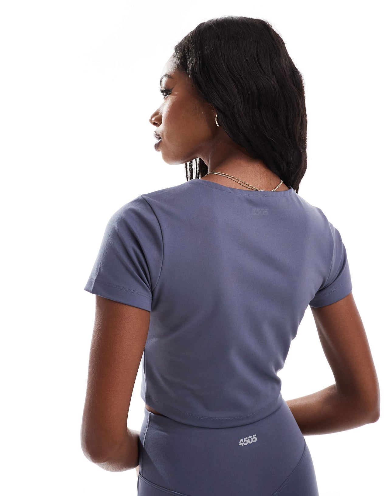 4505 Studio soft touch cardigan in slate blue