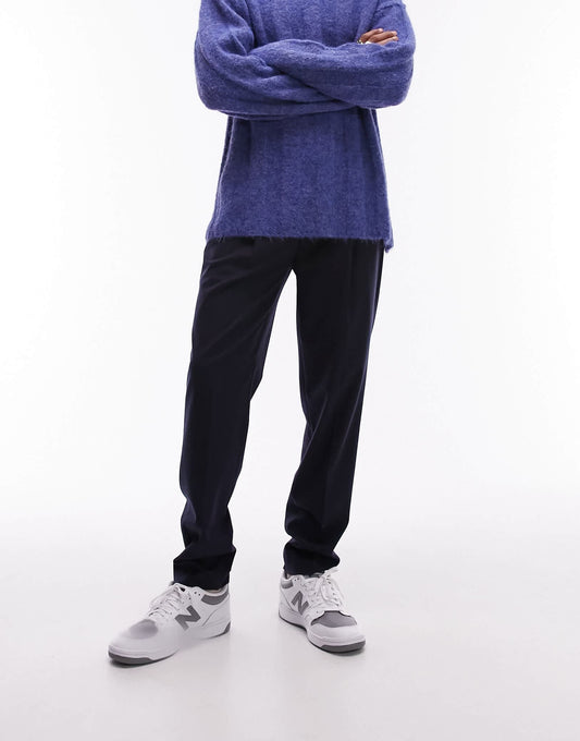 Topman tapered ripstop jogger in navy
