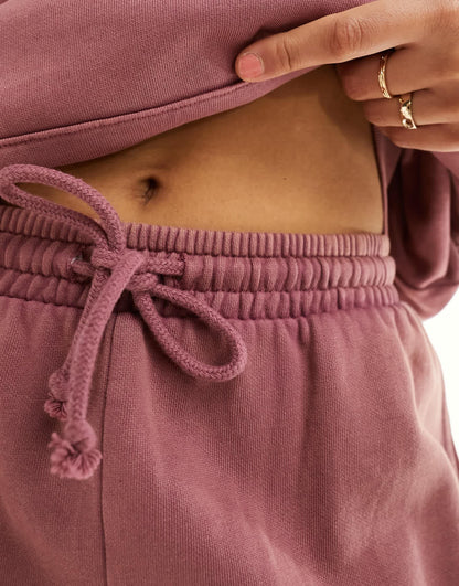 ASOS DESIGN ultimate jogger in washed aubergine