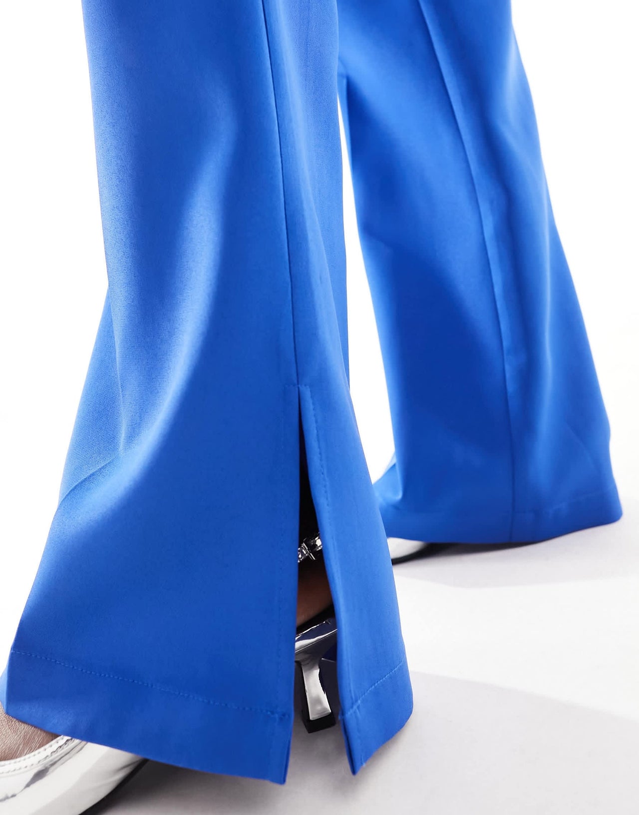 Extro & Vert tailored split hem trousers in cobalt co-ord