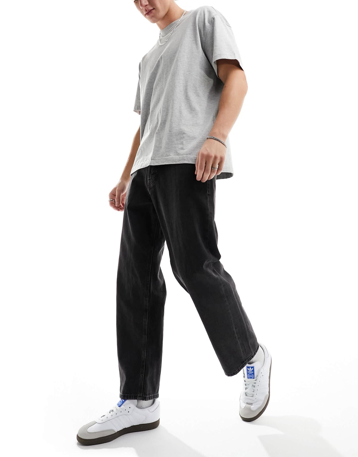 Jack & Jones Alex baggy jeans in black