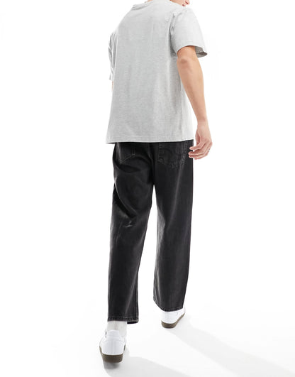 Jack & Jones Alex baggy jeans in black