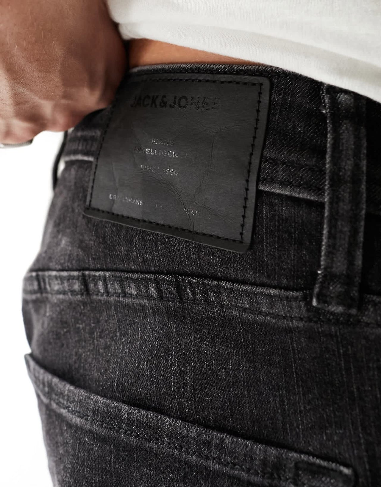 Jack & Jones Mike tapered jeans in washed black