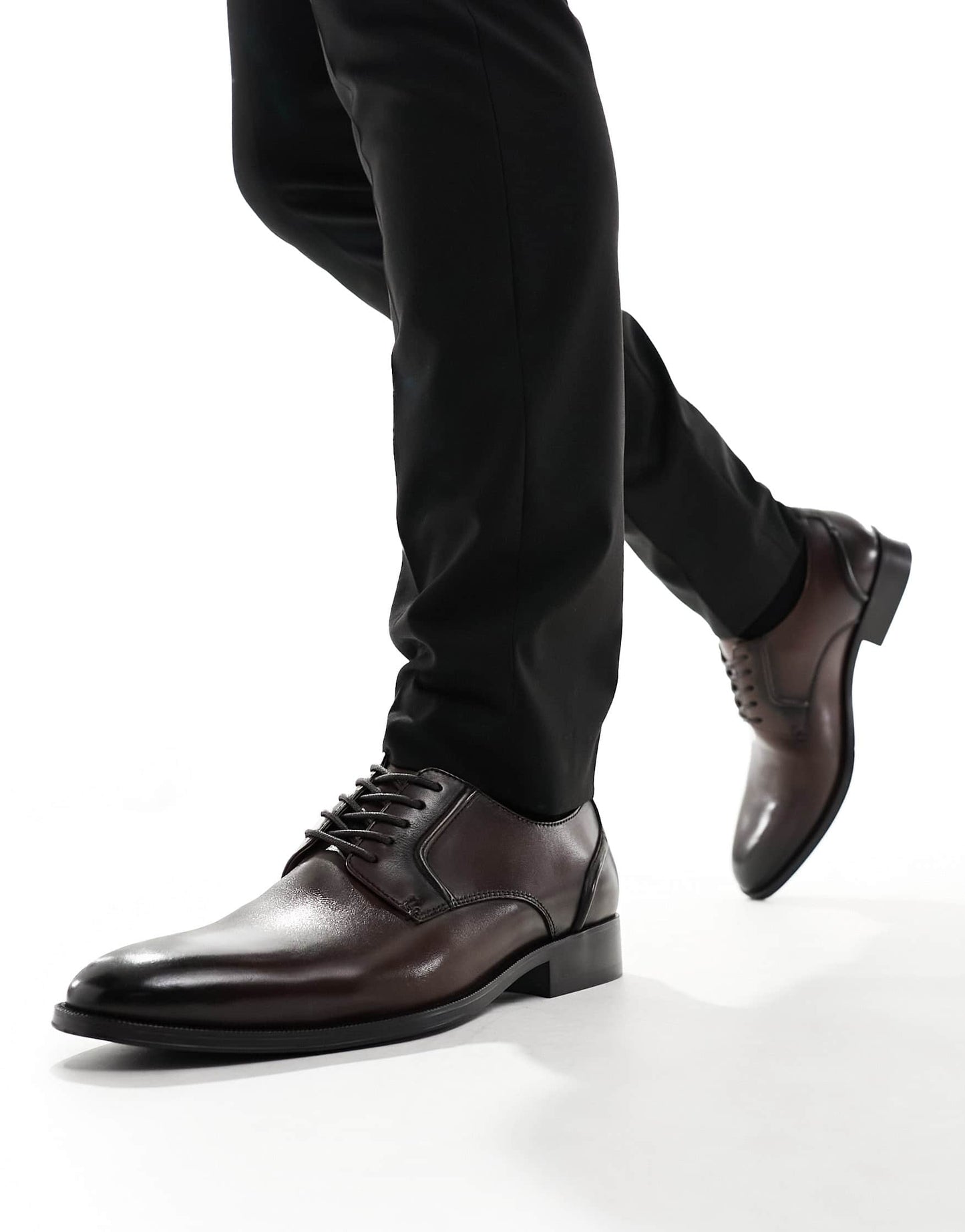 schuh Reilly derby shoes in brown leather