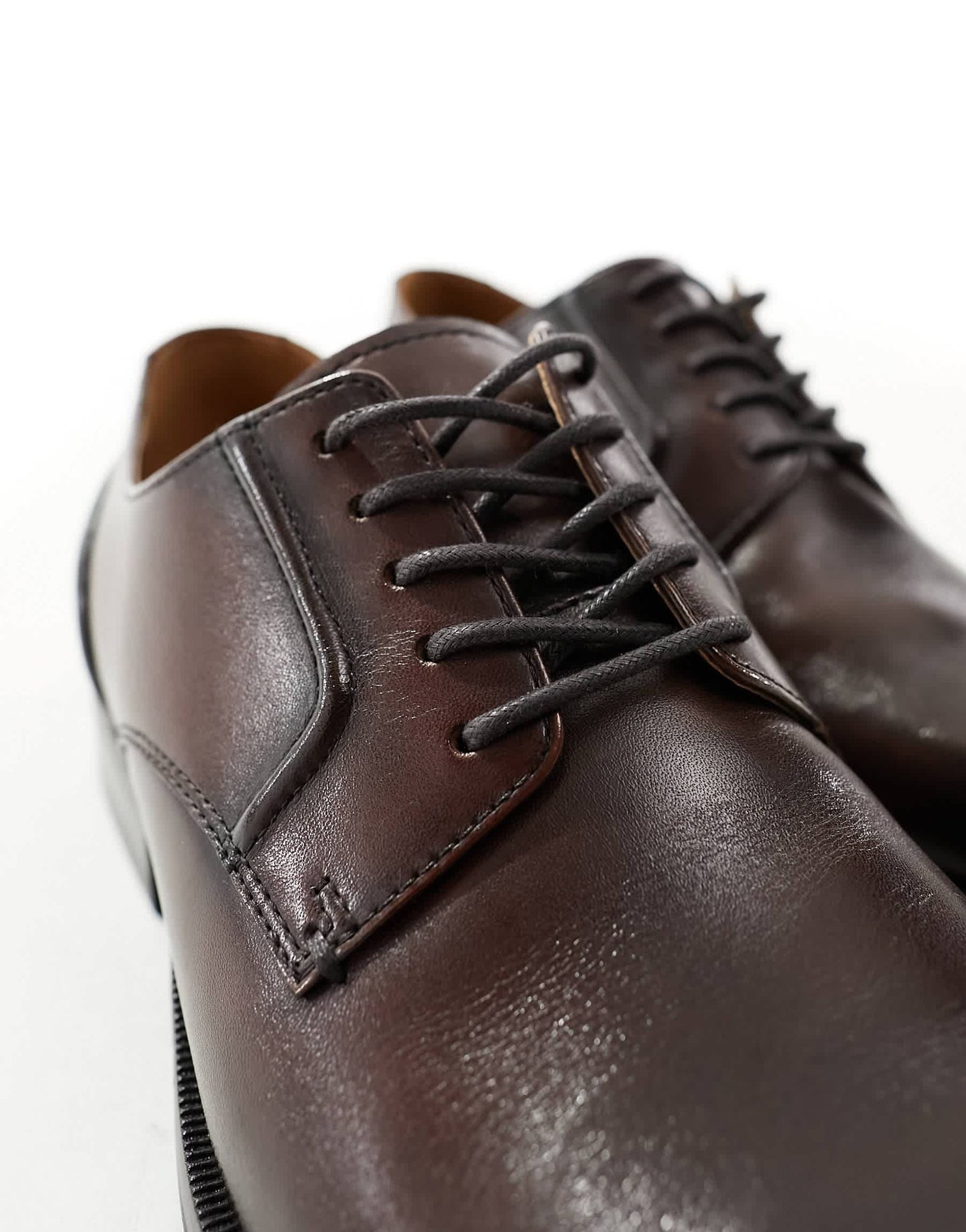 schuh Reilly derby shoes in brown leather