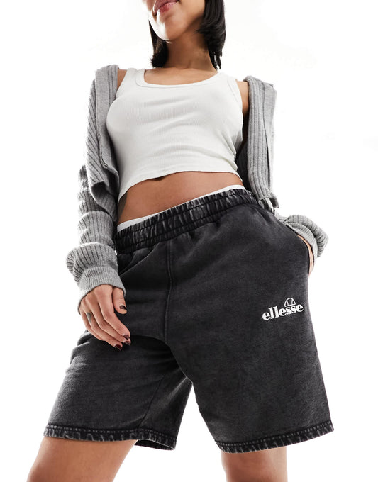 Ellesse Shabnam shorts in washed black