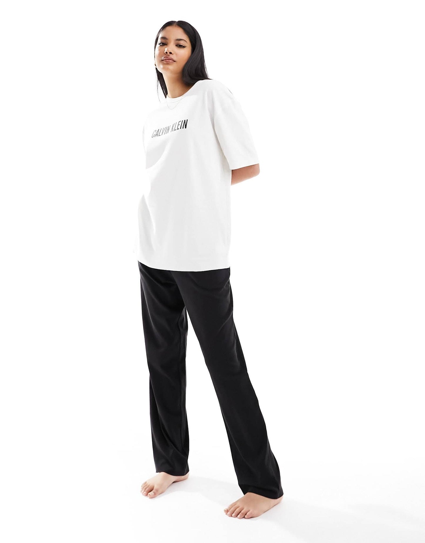 Calvin Klein intense power lounge pyjama pant in black