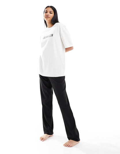 Calvin Klein intense power lounge pyjama pant in black