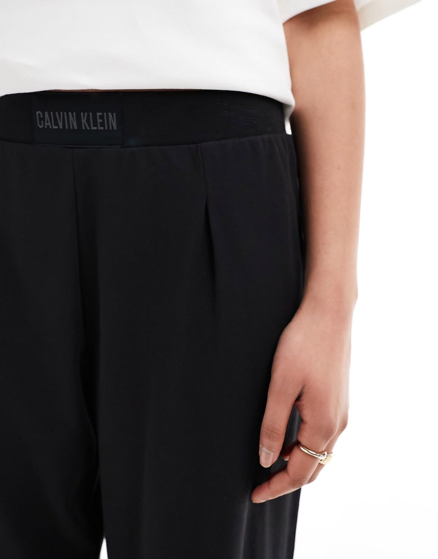 Calvin Klein intense power lounge pyjama pant in black