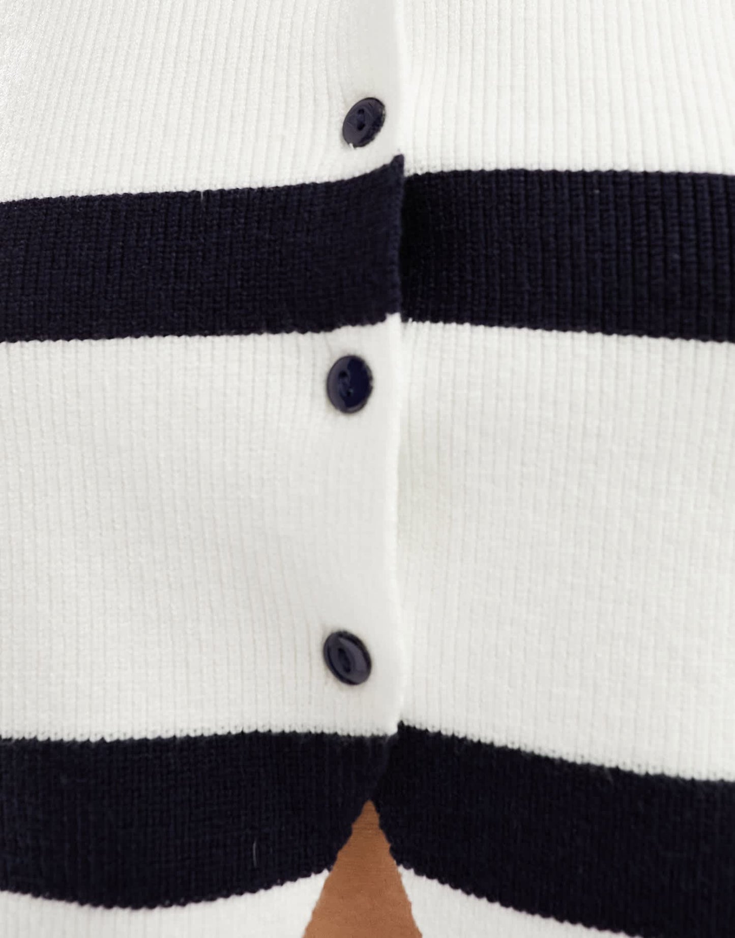 4th & Reckless knitted waistcoat in mono stripe