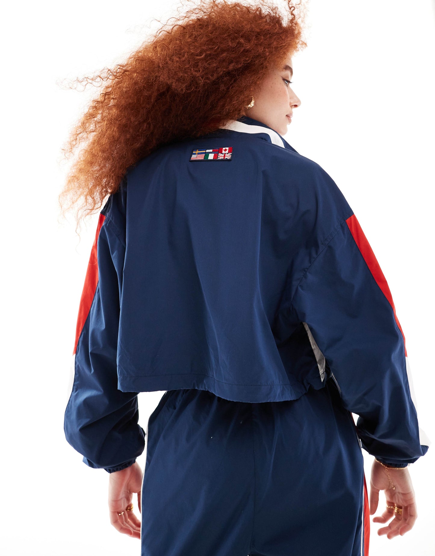 Tommy Jeans International Games co-ord tracksuit jacket in navy