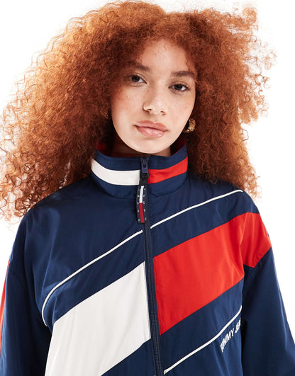 Tommy Jeans International Games co-ord tracksuit jacket in navy