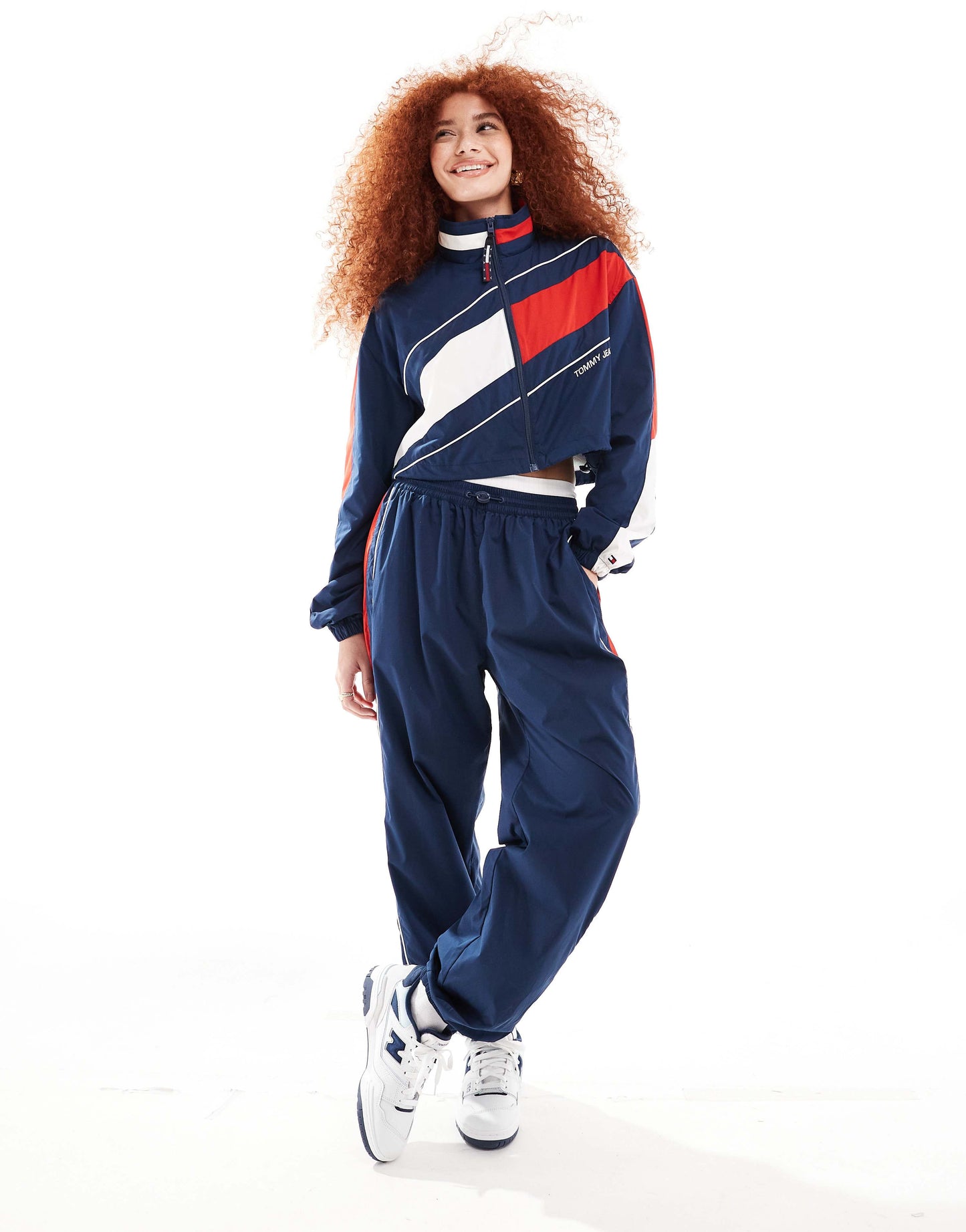 Tommy Jeans International Games co-ord tracksuit jacket in navy