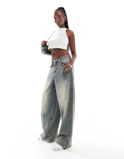 Calvin Klein Jeans seaming rib tank top in white