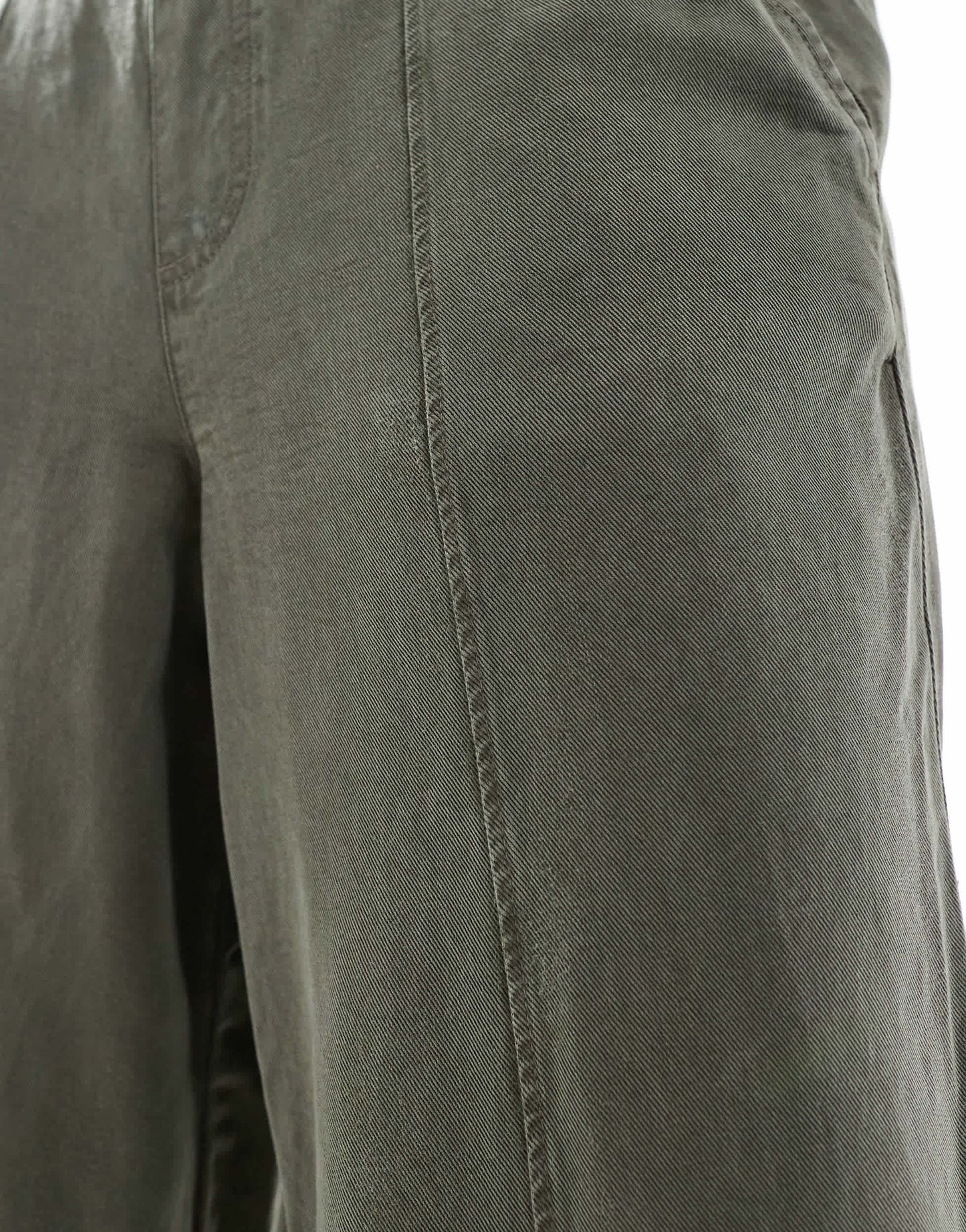River Island wide leg trouser in dark khaki