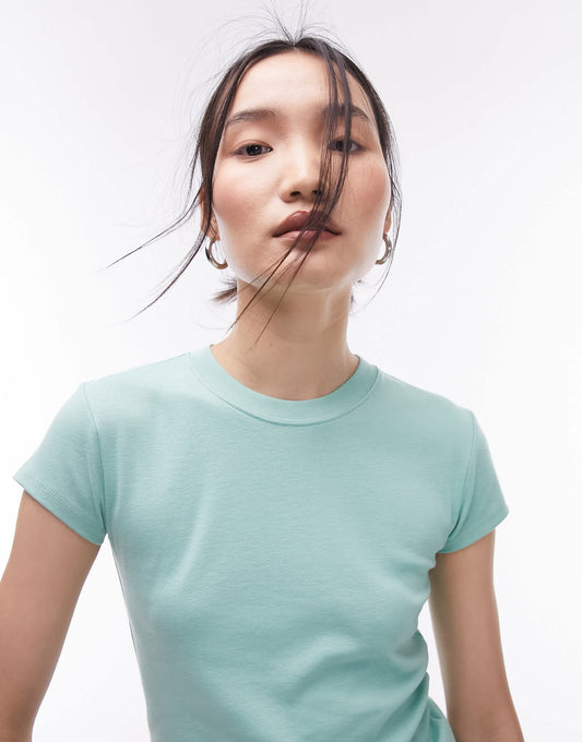 Topshop everyday tee in green