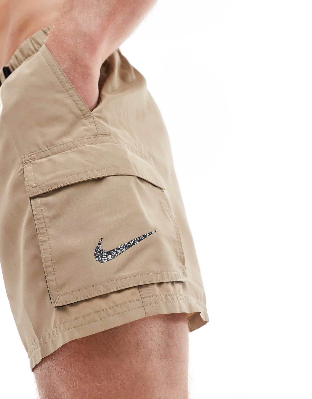 Nike Voyage 5 inch volley swim shorts in khaki