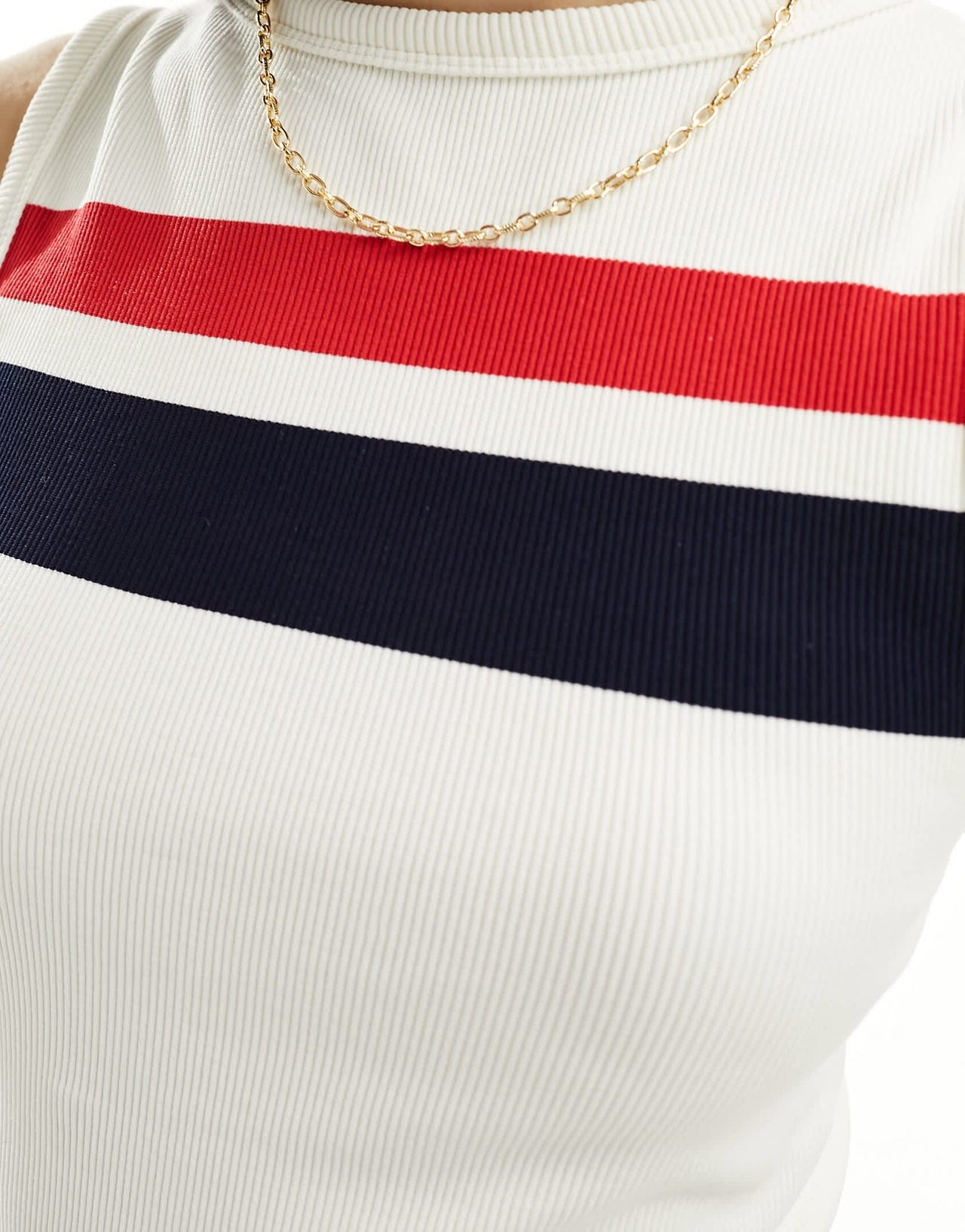 ASOS DESIGN seamless sculpting striped tank in multi