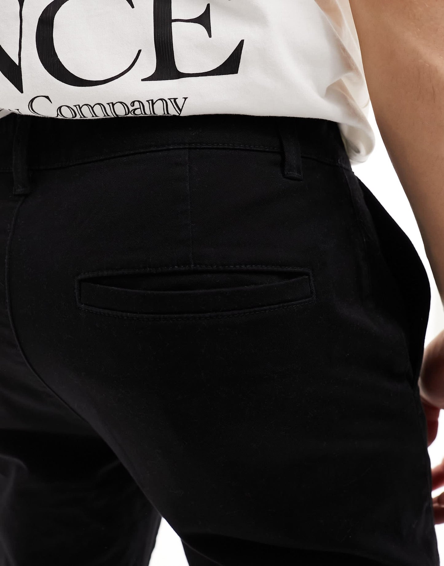 Selected Homme Bill slim fit chino in black