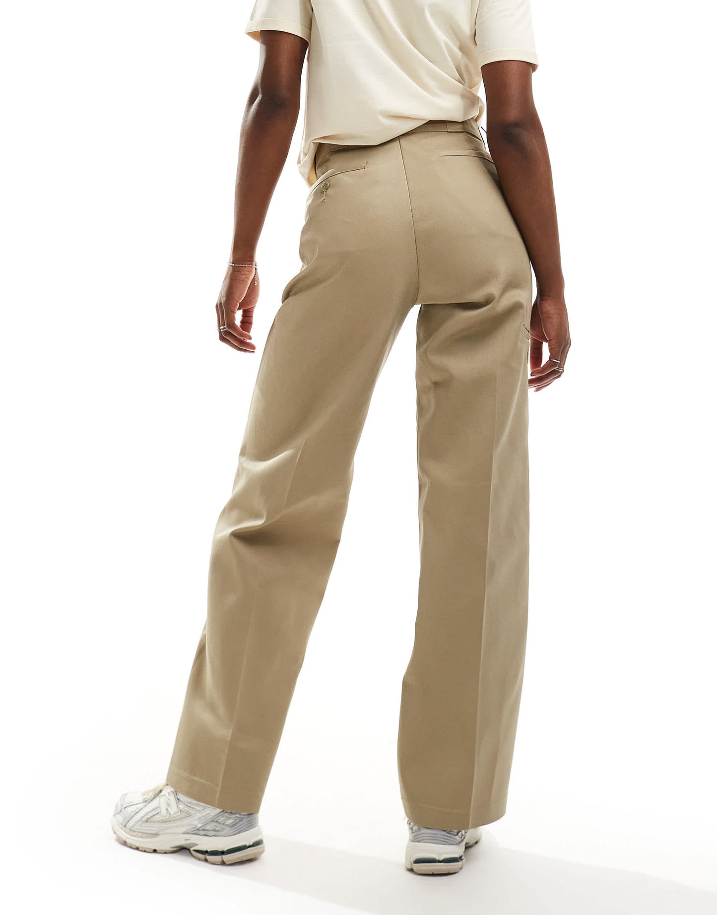 Dickies double knee trousers in beige tan