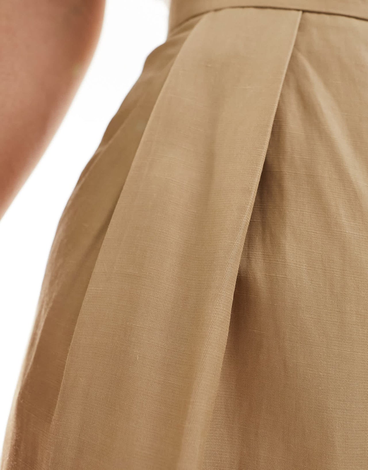 & Other Stories co-ord linen blend high waist trousers in beige