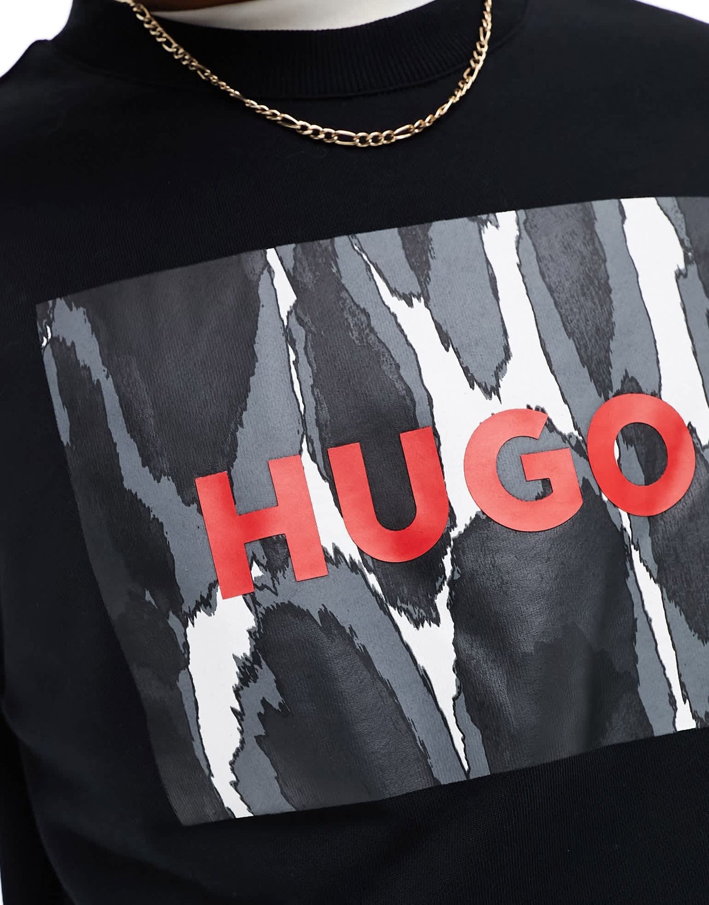 HUGO RED Duragol logo sweatshirt in black