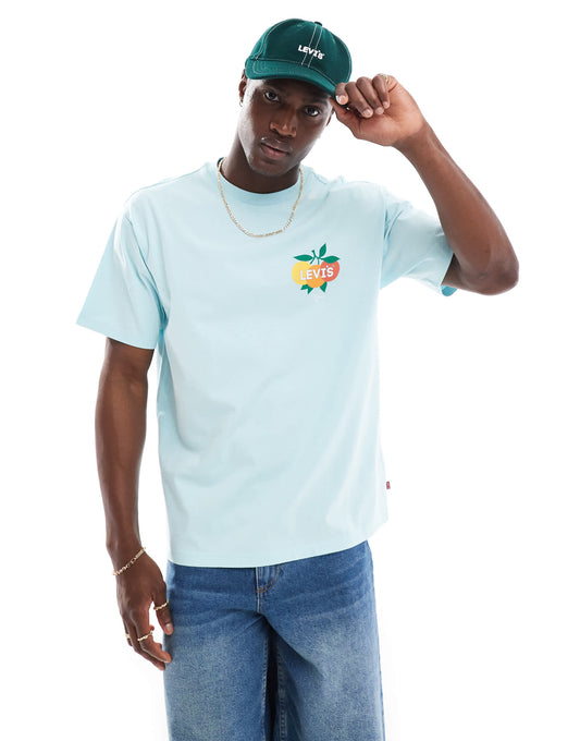 Levi's t-shirt with fruit logo in blue