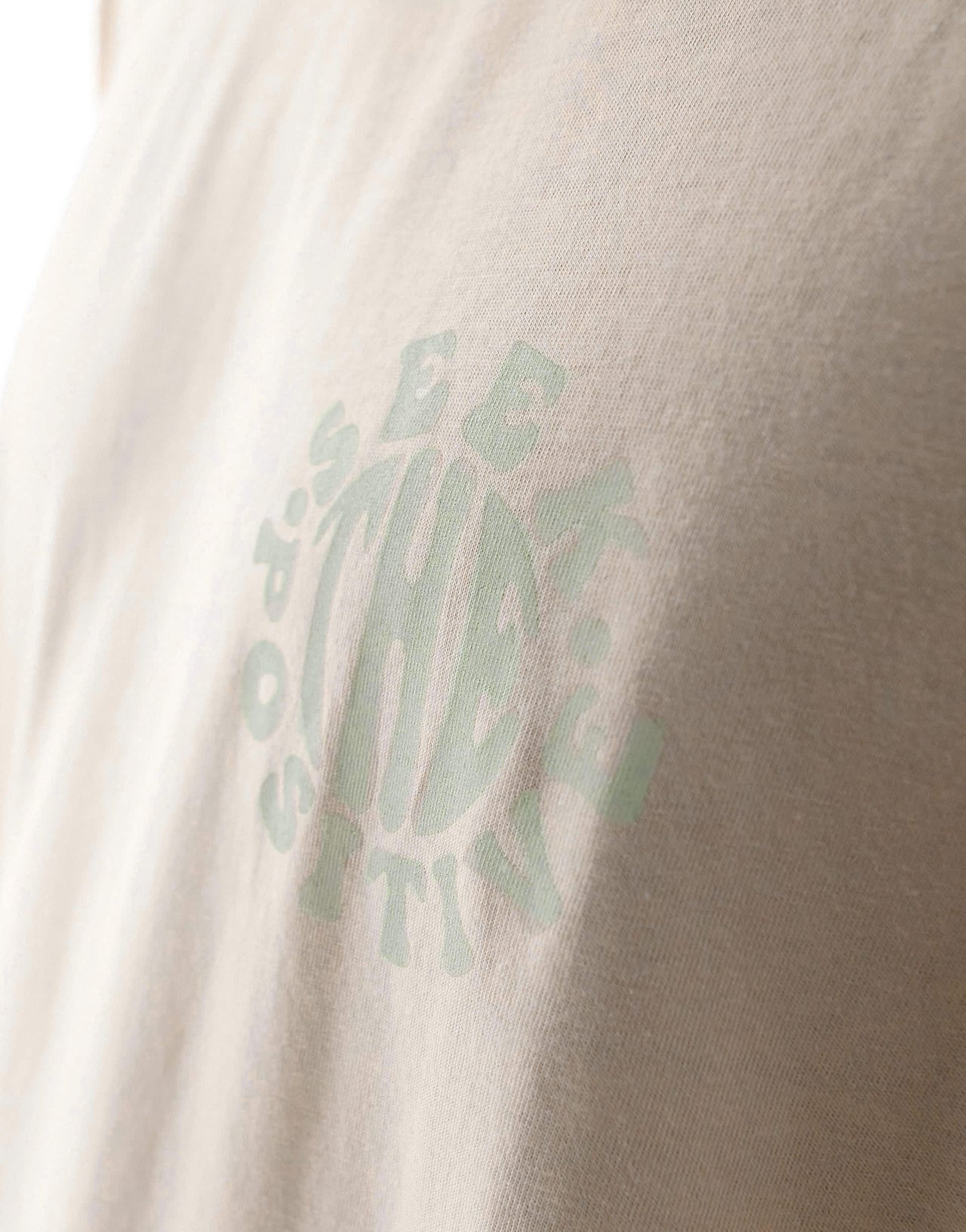 New Look seek positive oversized t-shirt in cream