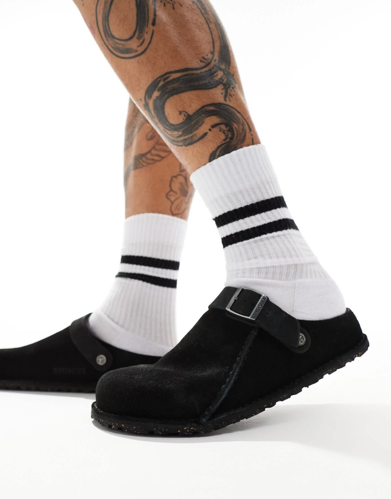 Birkenstock Lutry clogs in black suede