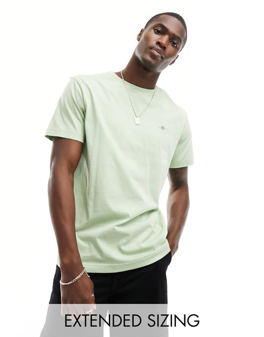 GANT shield logo t-shirt in light green