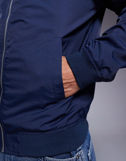 ASOS DESIGN lightweight bomber jacket in navy