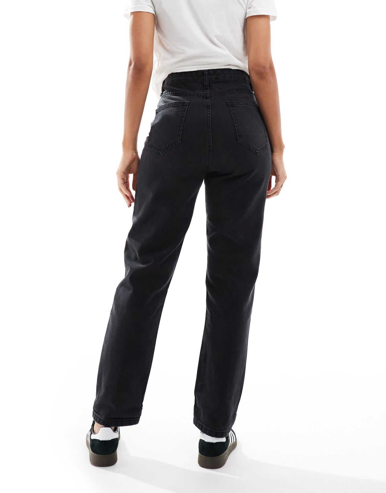 DTT Lou mom jeans in washed black