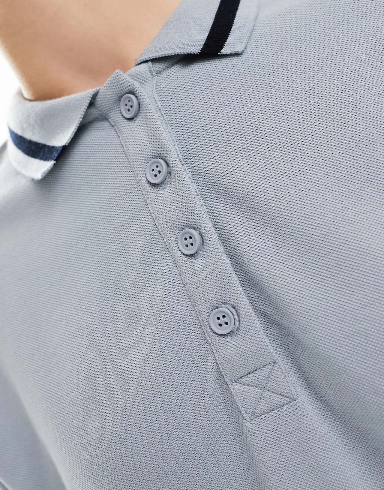 Stradivarius STR polo top in blue