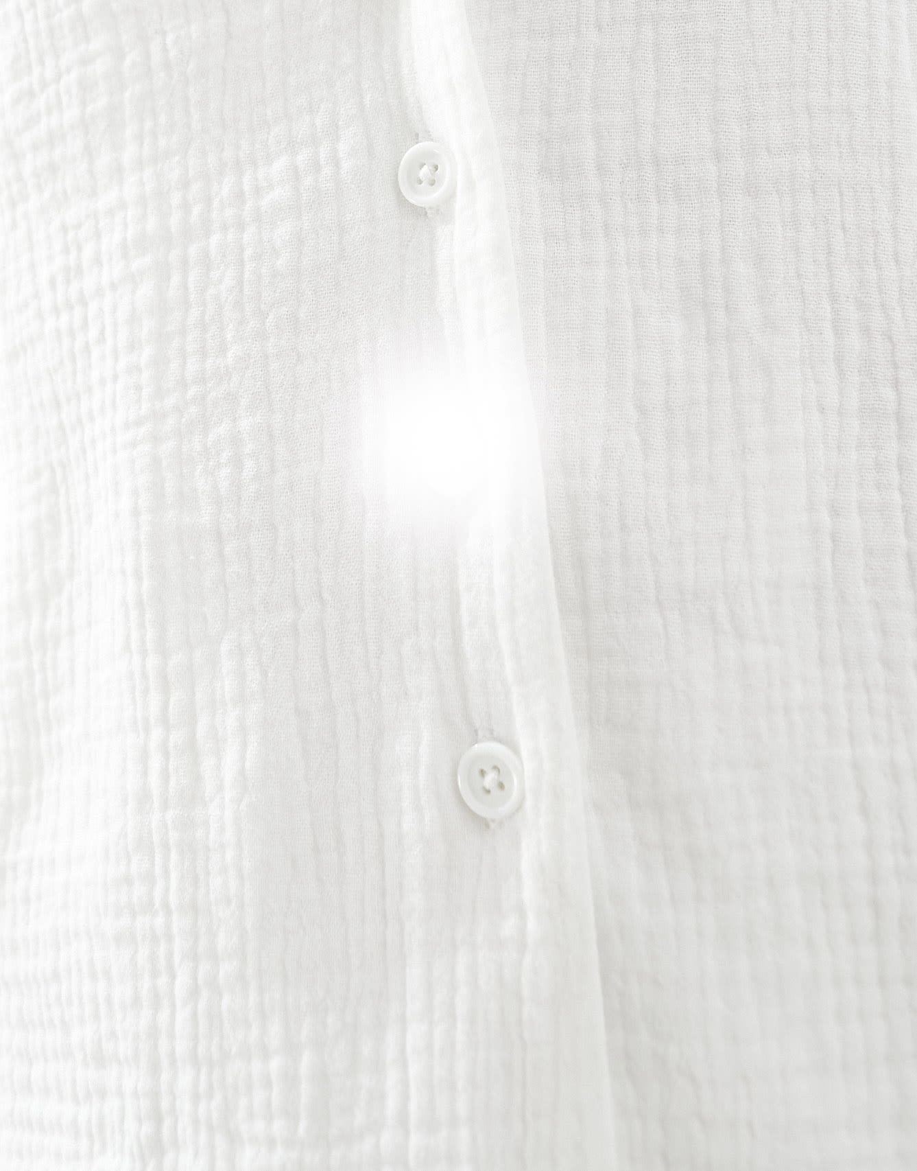 Kaiia exclusive cotton rich textured button down sleeveless top co-ord in white